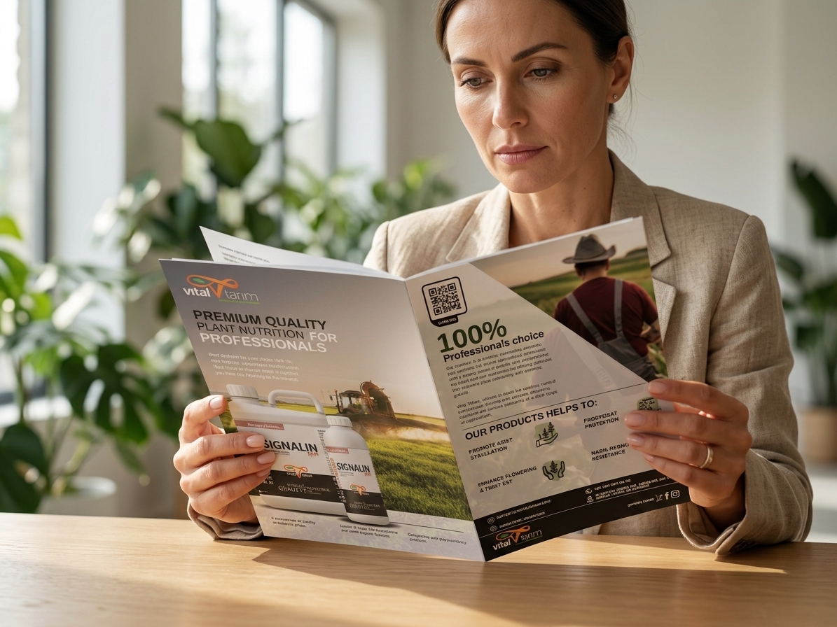 VİTAL TARIM — Product Brochure & Brand Identity Design