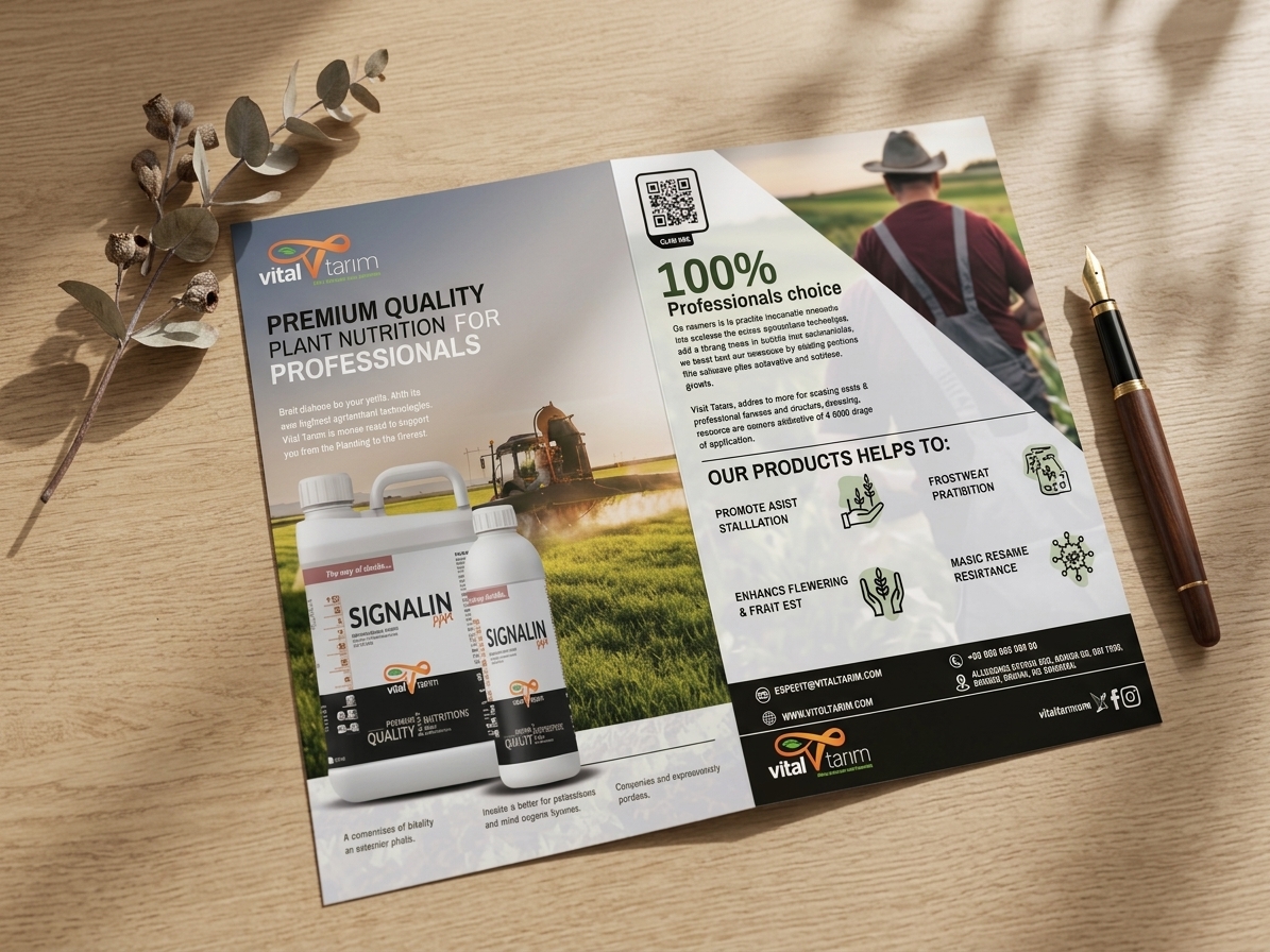 VİTAL TARIM — Product Brochure & Brand Identity Design