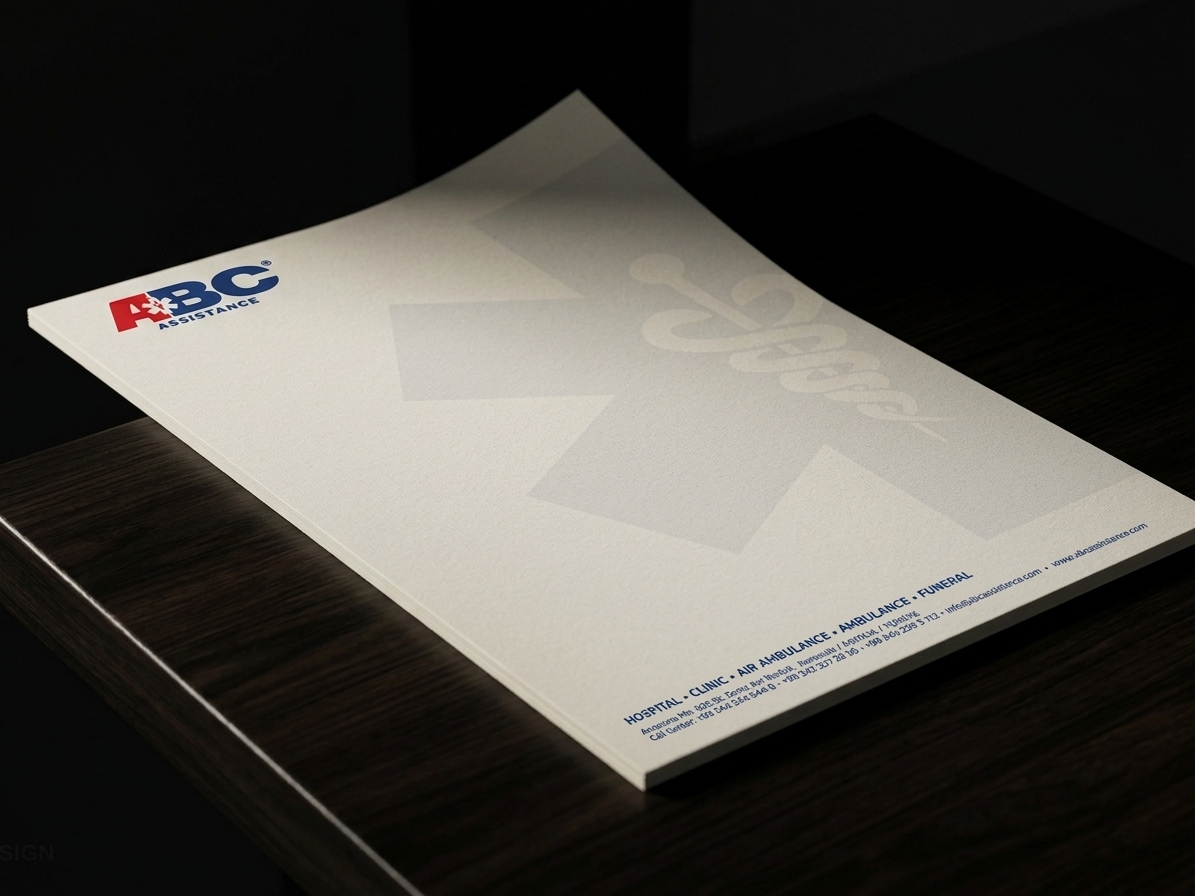 ABC AMBULANCE — Corporate Letterhead & Brand Identity Design