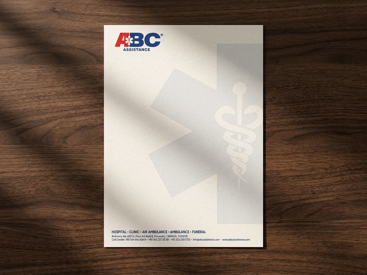 ABC AMBULANCE — Corporate Letterhead & Brand Identity Design