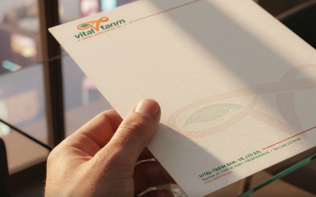 VİTAL TARIM — Corporate Letterhead & Brand Identity Design